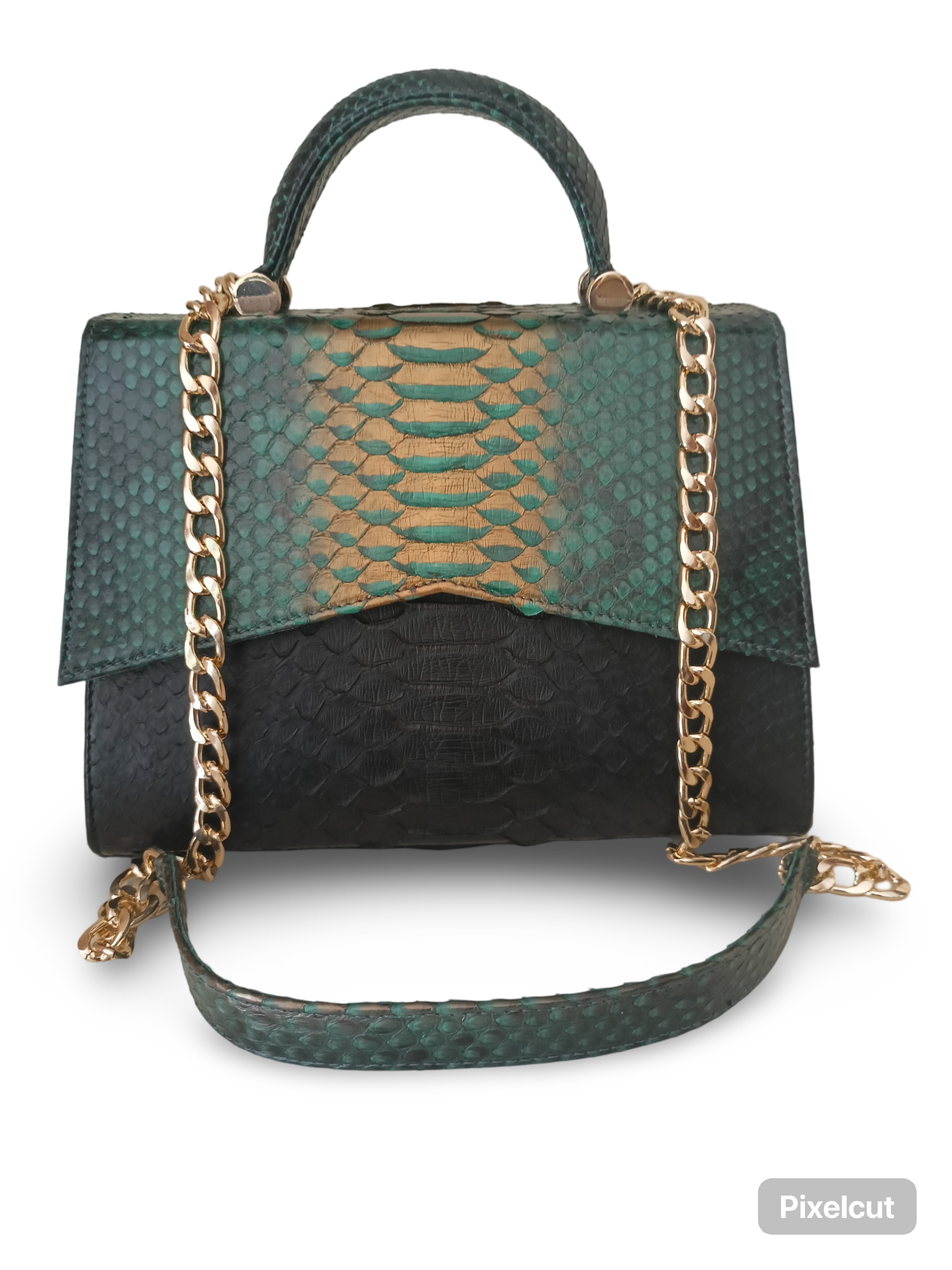 Handmade Snake Skin Women's Top Handle - Image 2