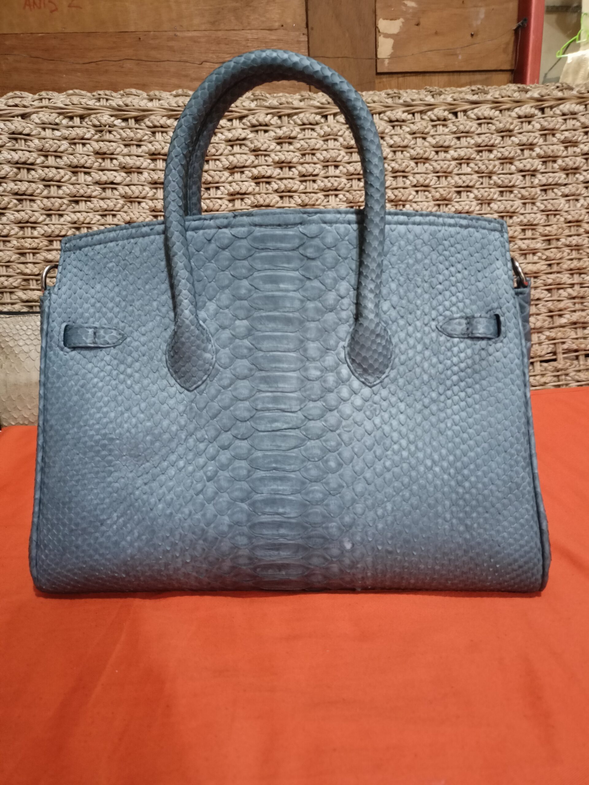 Genuine Phyton Skin Women's Top Handle women's Shoulder Bag Women's Luxury Bag - Image 2