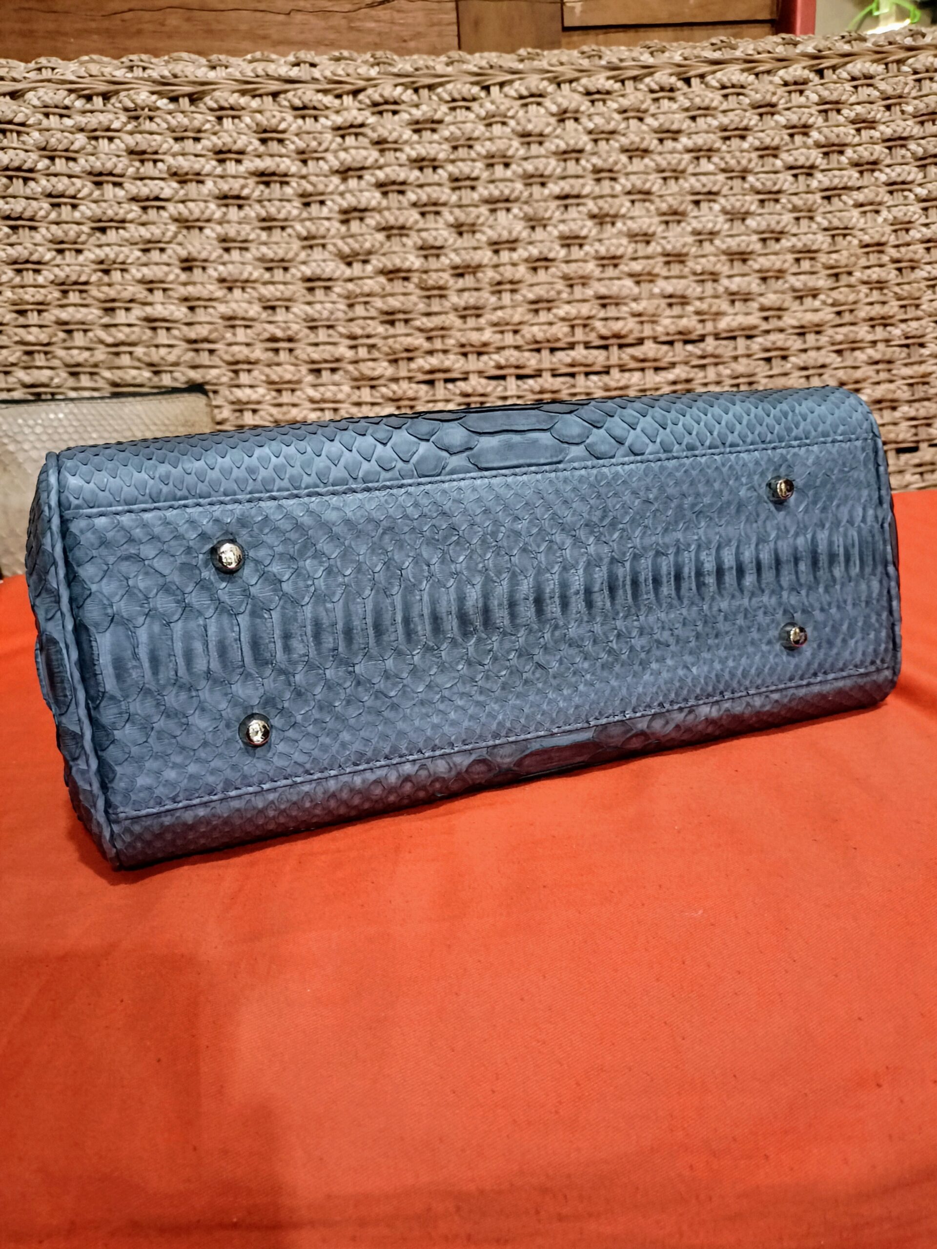 Genuine Phyton Skin Women's Top Handle women's Shoulder Bag Women's Luxury Bag - Image 6