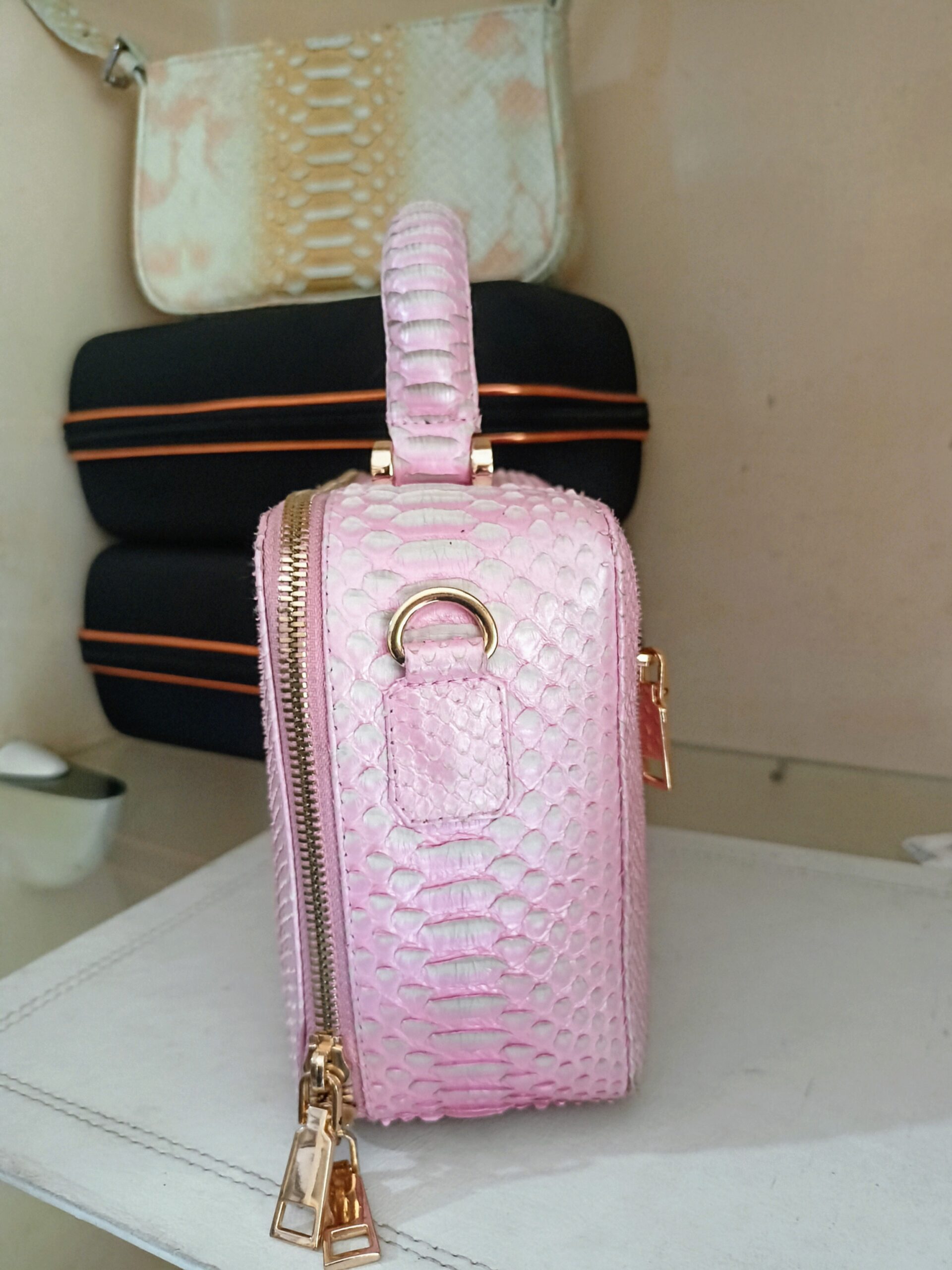 Handmade Snake Skin Women's handbag - Image 5