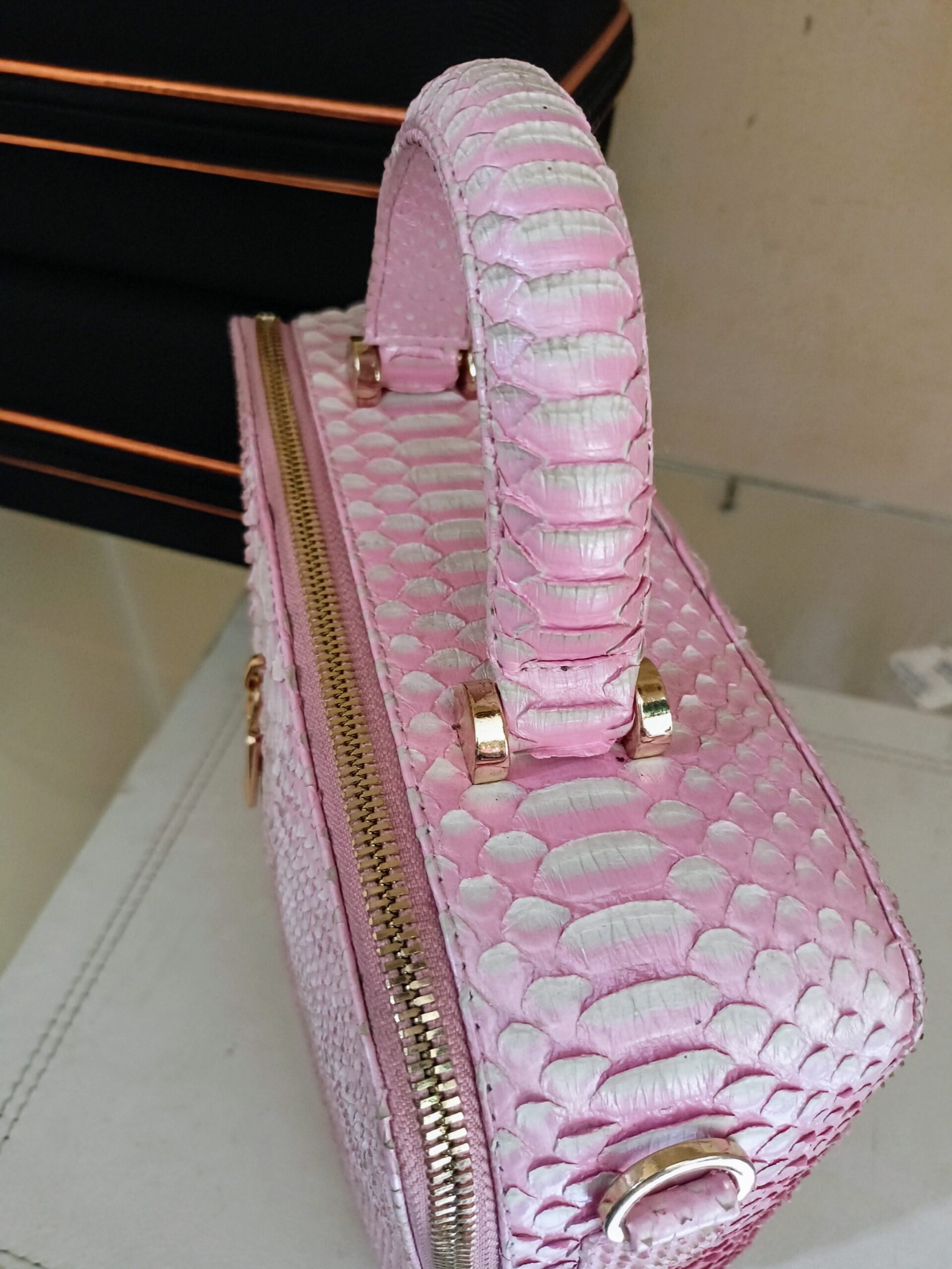 Handmade Snake Skin Women's handbag - Image 3