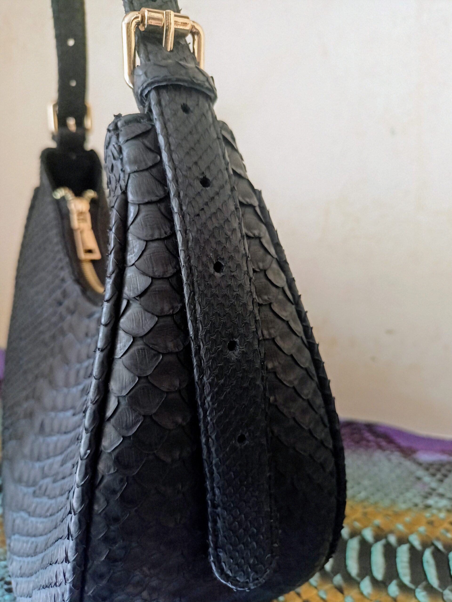 Handmade Snake Skin Women's handbag - Image 3