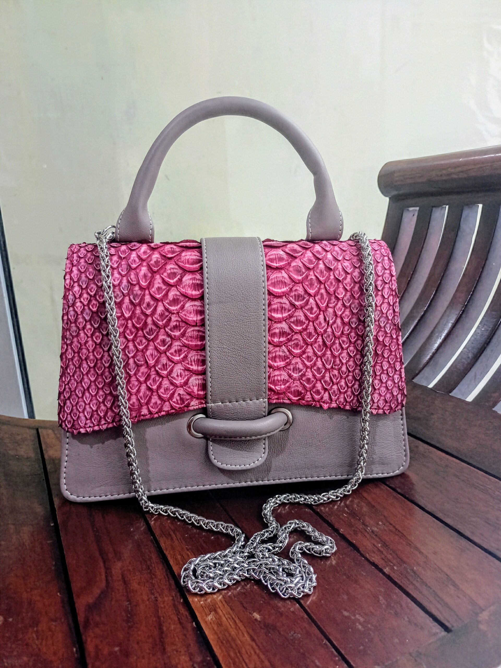 Genuine Phyton Skin Women's Shoulder women's hand bag