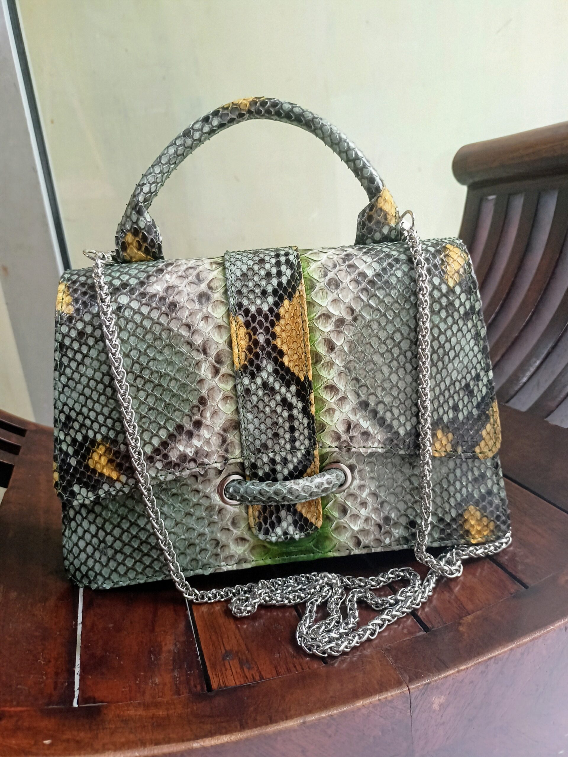 Genuine Phyton Skin Women's Purses women's shoulder bag