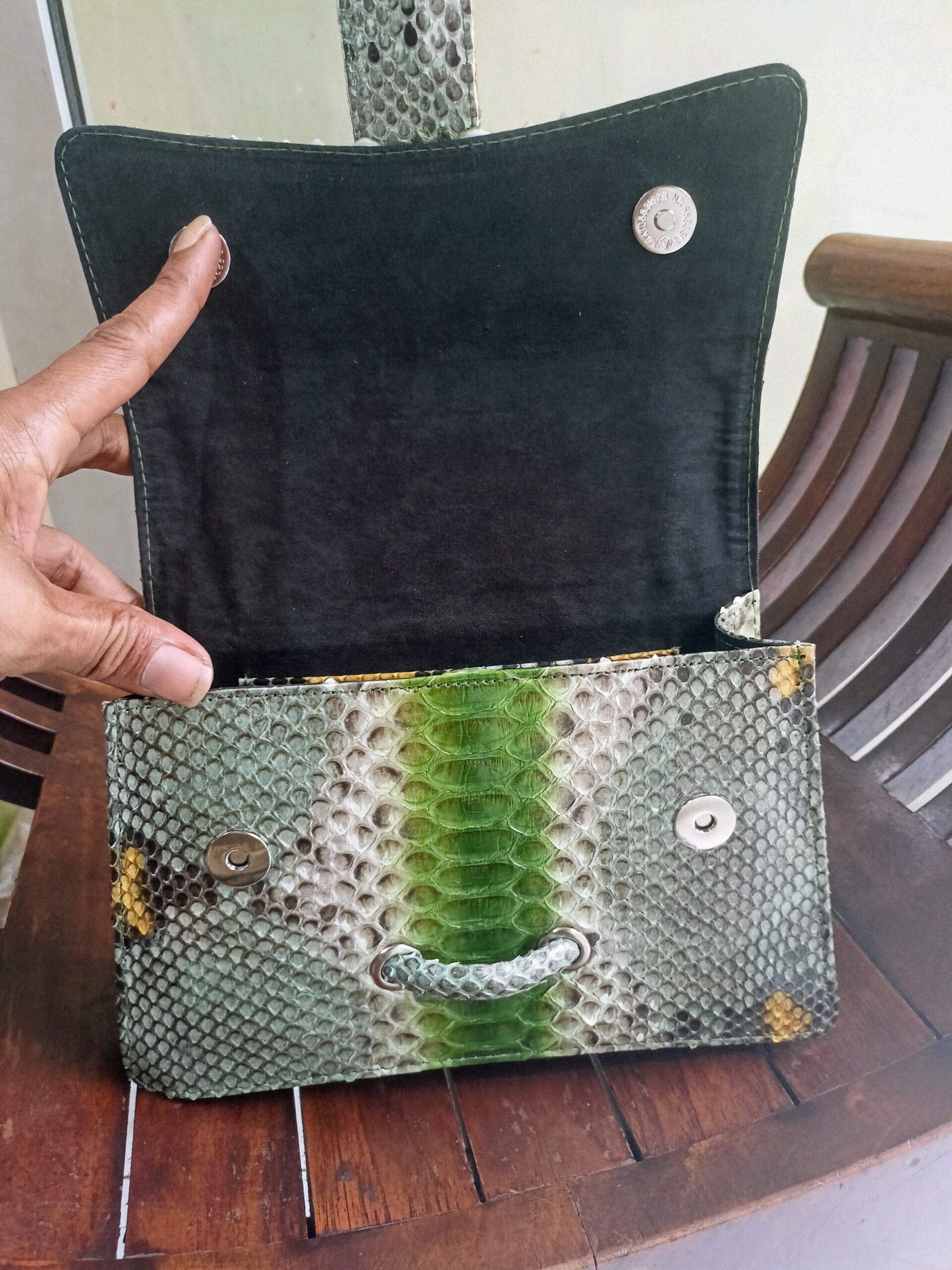 Genuine Phyton Skin Women's Purses women's shoulder bag - Image 4