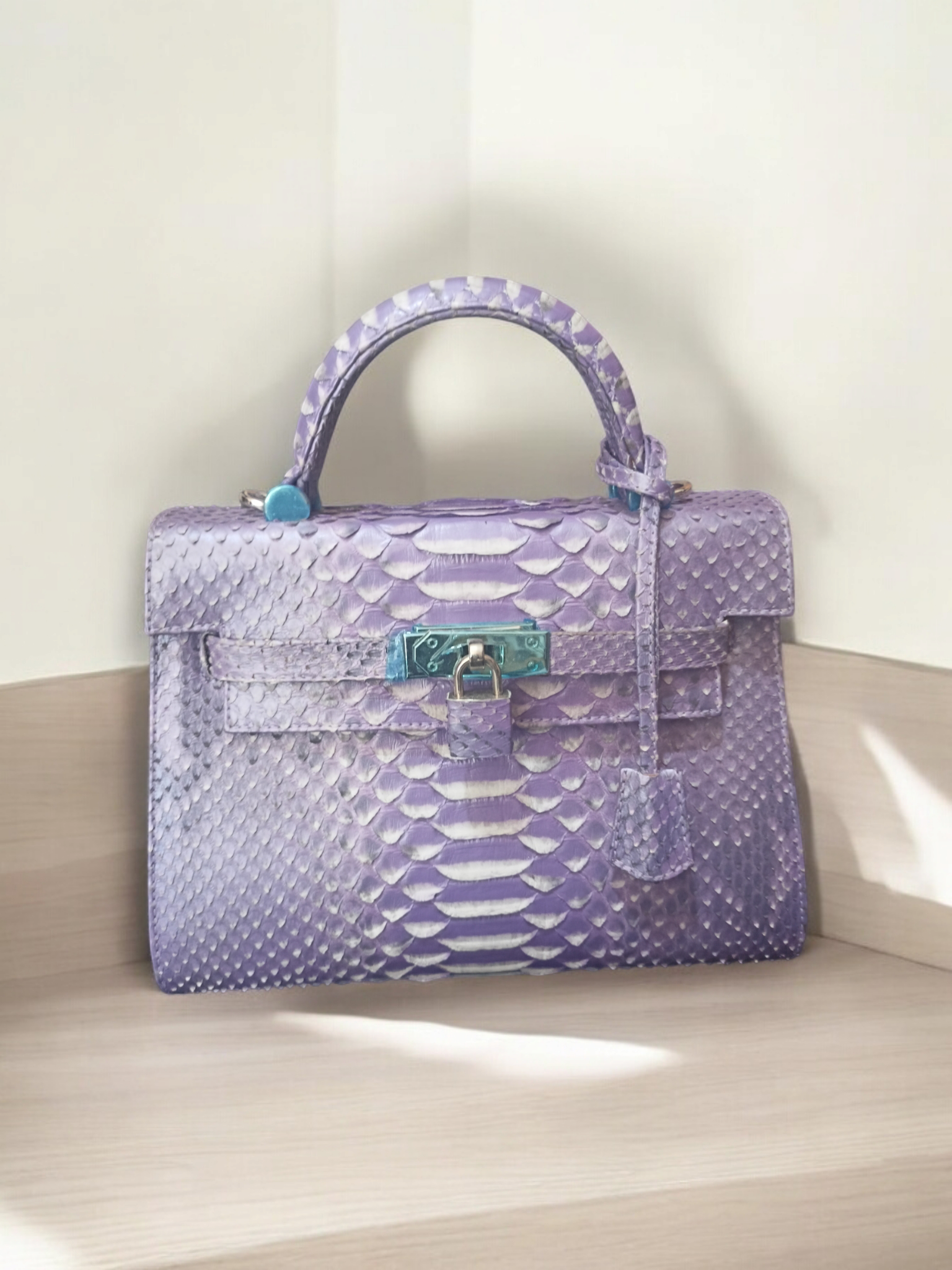 Handmade Snake Skin Women's Top Handle