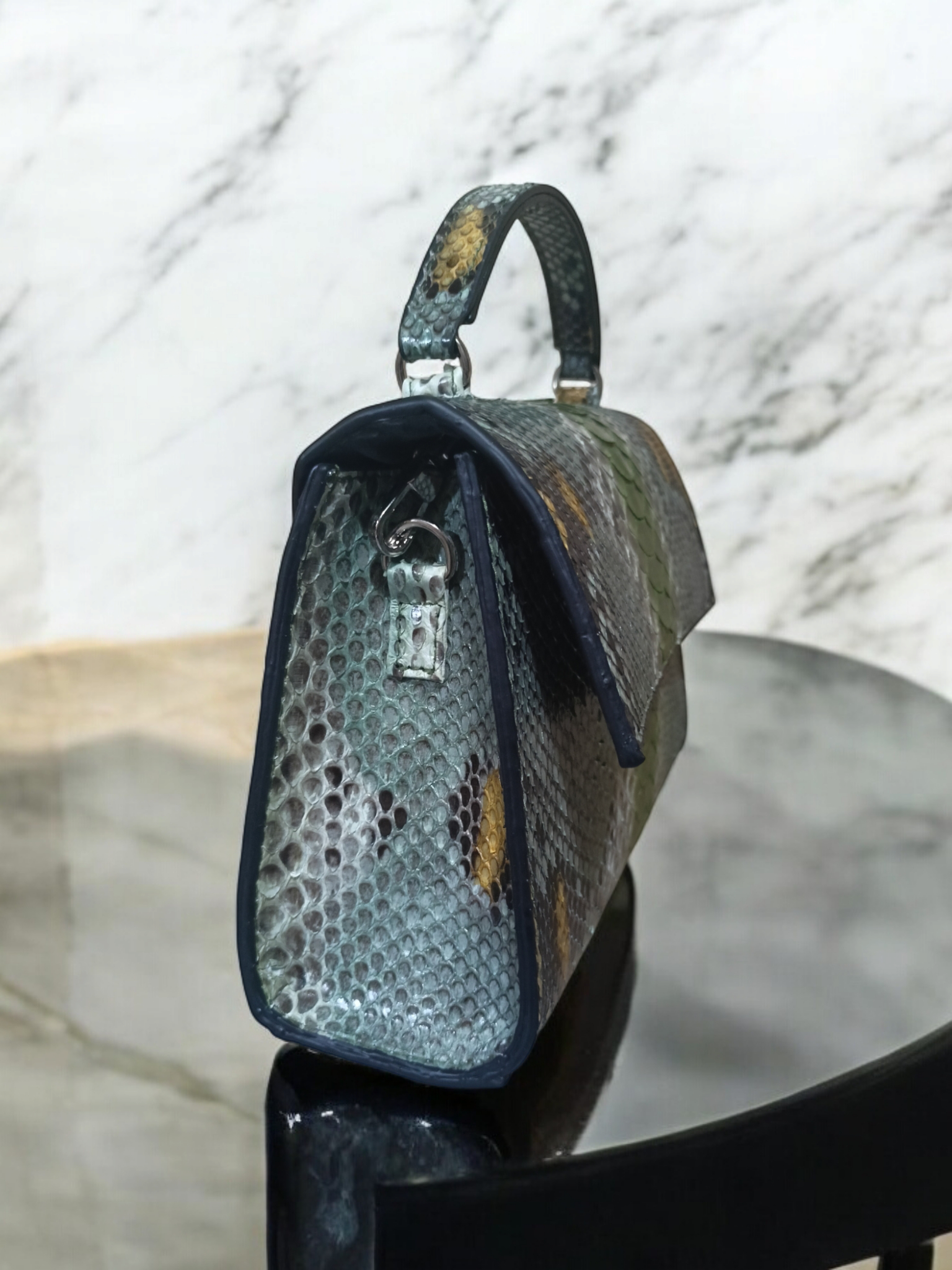 Handmade Snake Skin Women's Small Shoulder Bags - Image 3