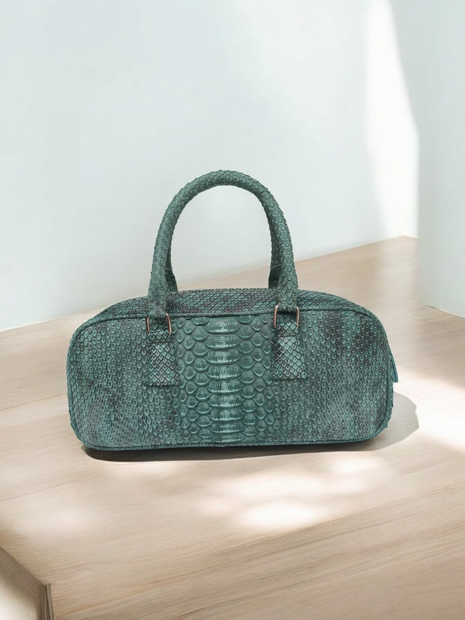 Handmade Snake Skin Women's Top Handle