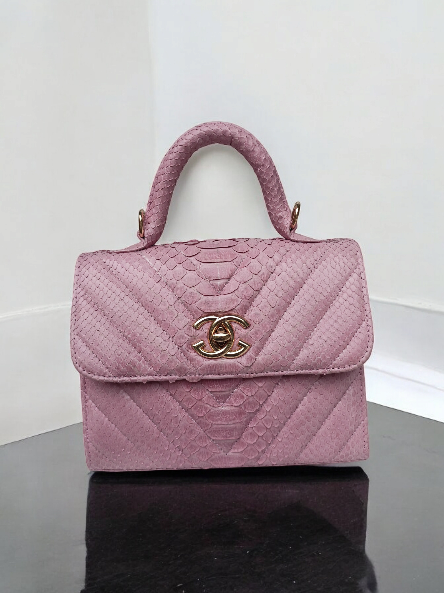 Handmade Snake Skin Women's handbag - Image 3