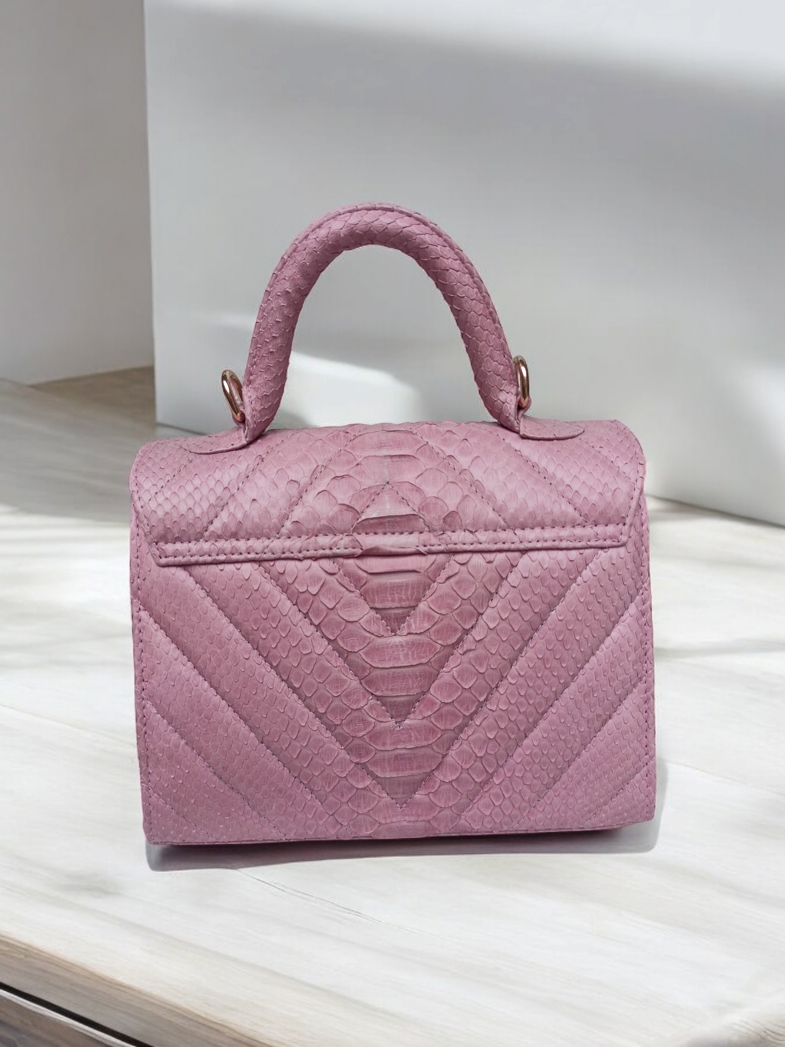 Handmade Snake Skin Women's handbag - Image 2