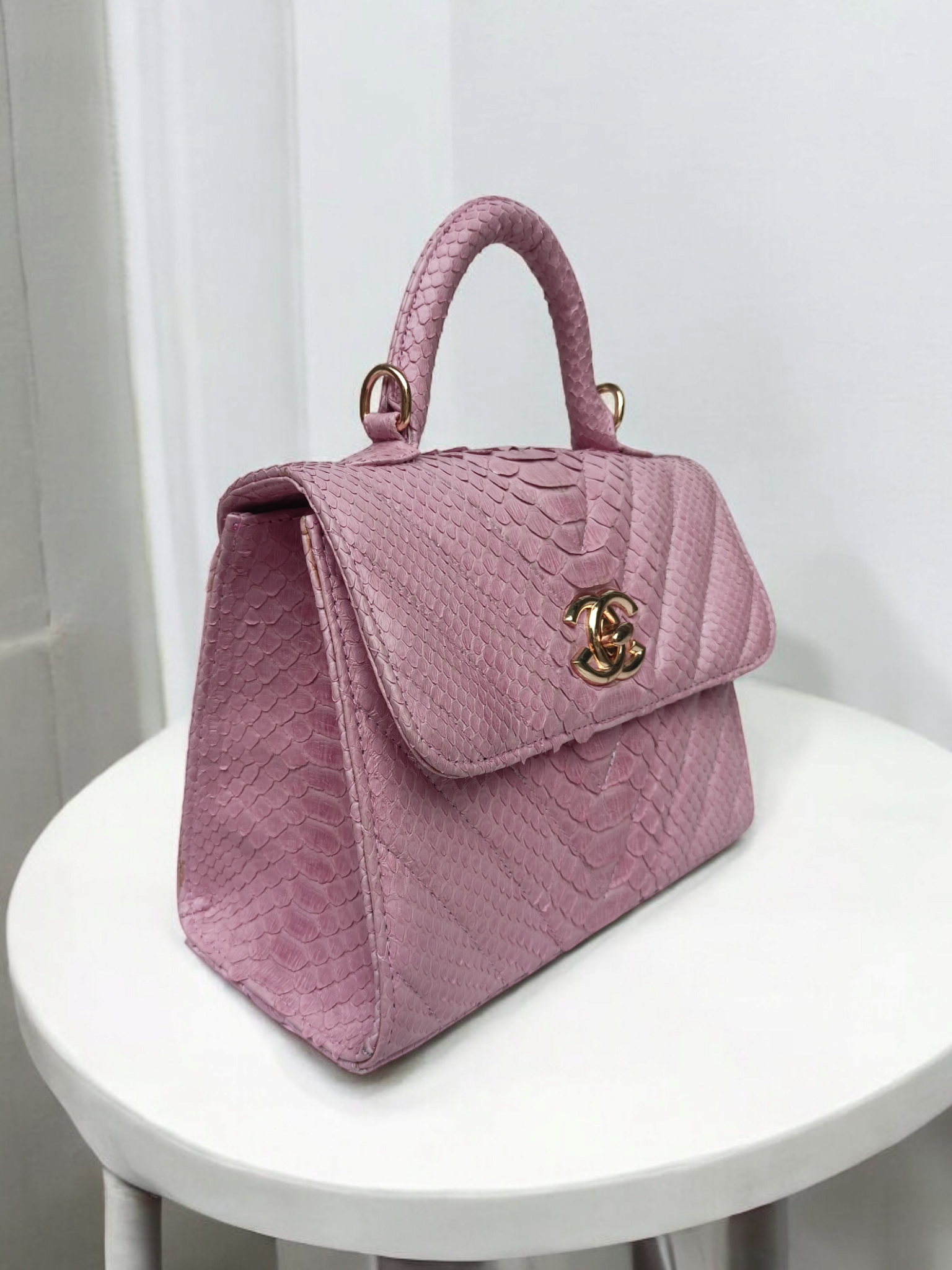 Handmade Snake Skin Women's handbag - Image 6