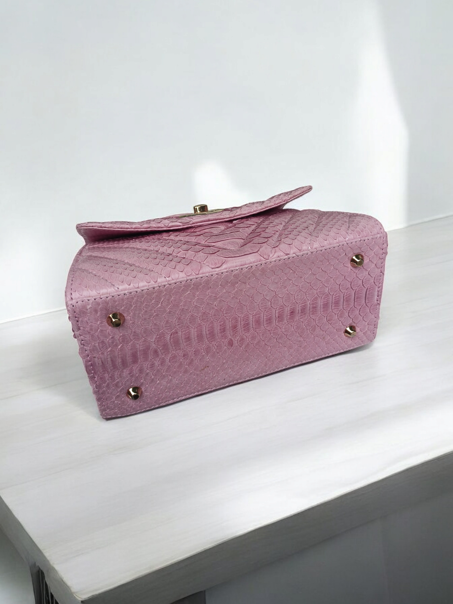 Handmade Snake Skin Women's handbag - Image 4