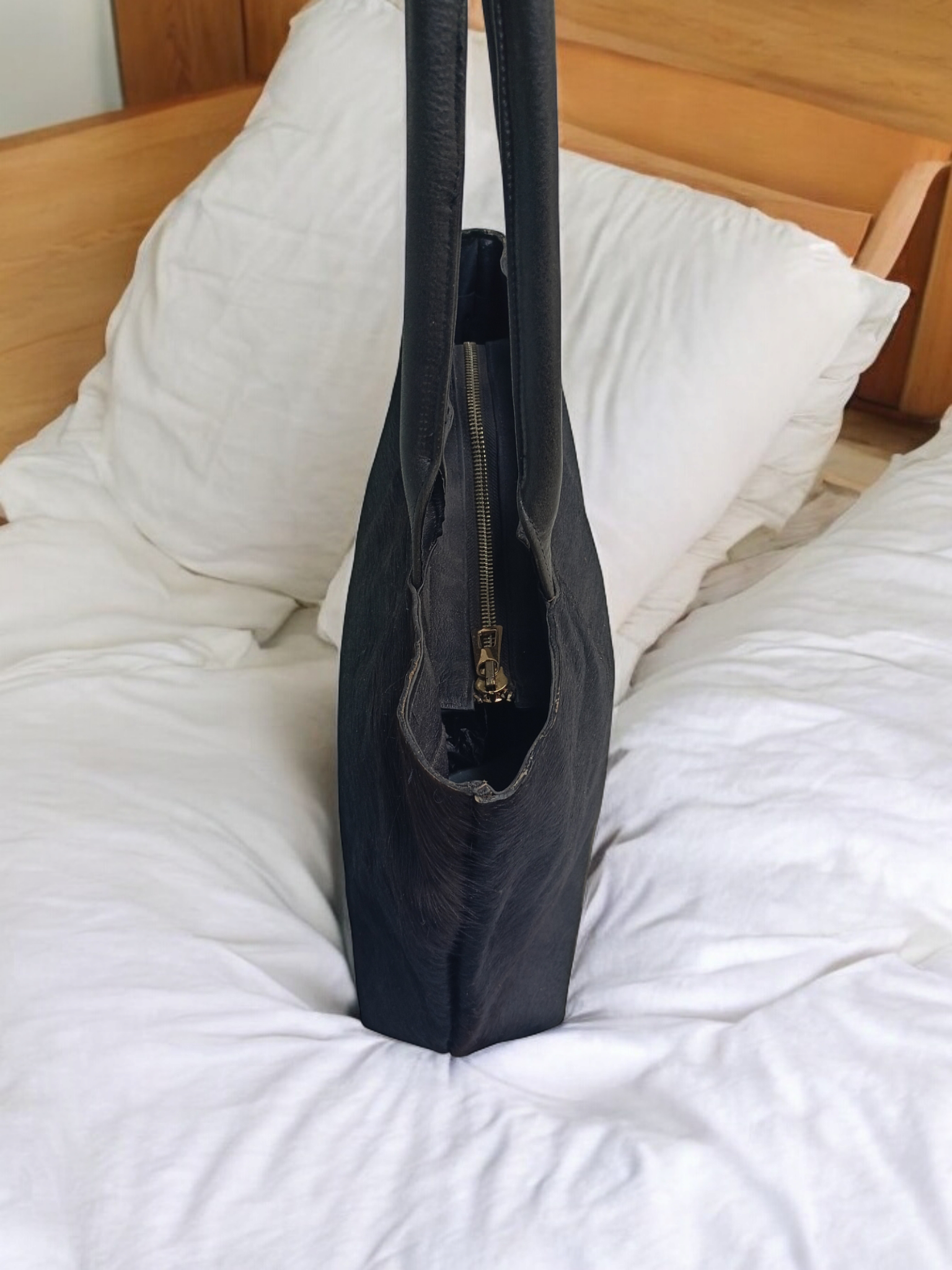 Handmade Genuine Cow Skin Women's Tote - Image 2